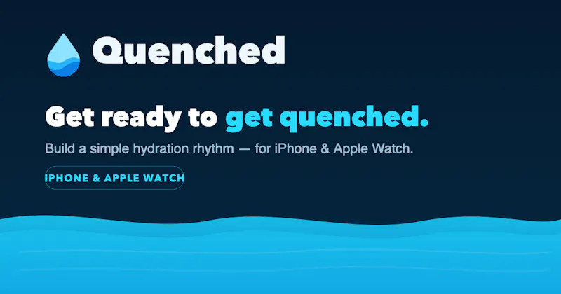 Quenched - Water Tracker screenshot 1