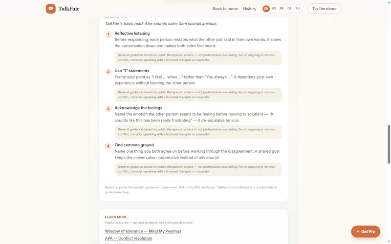 TalkFair screenshot 2
