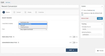 WPfomify gallery image