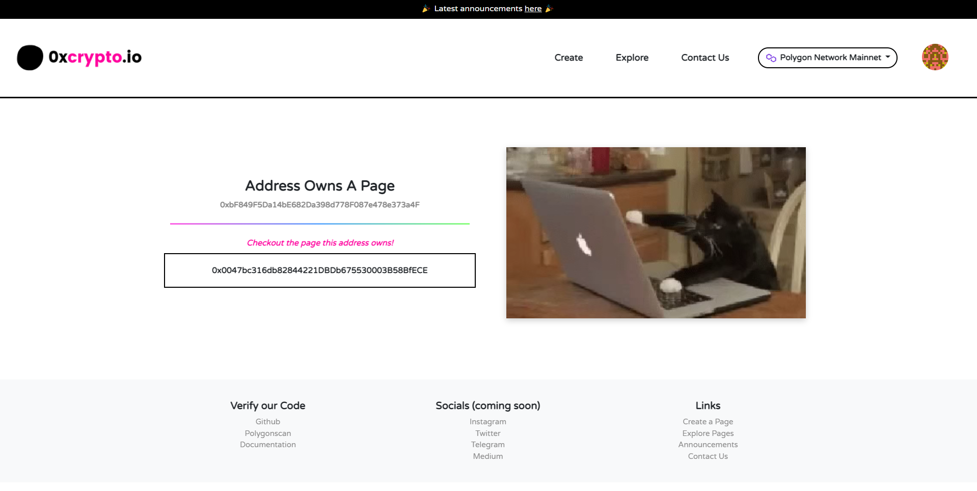 0xcrypto.io gallery image