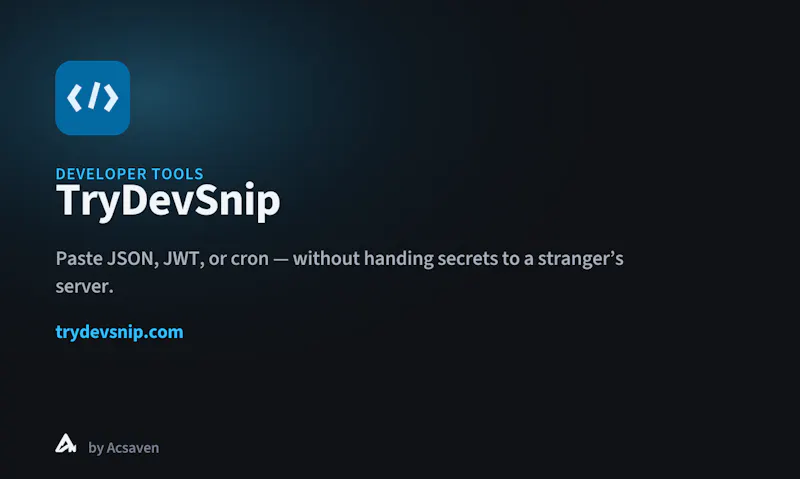 TryDevSnip screenshot 2