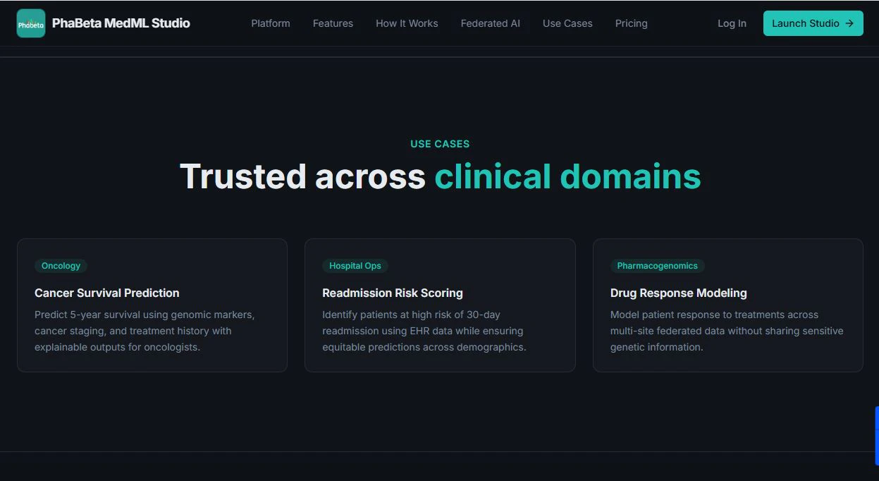 PhaBeta MedML Studio screenshot 2