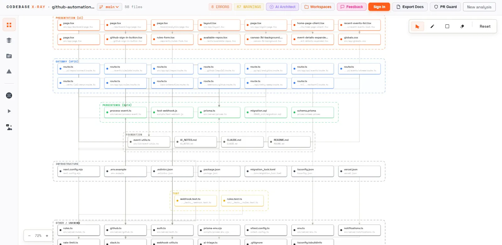 CodeBase X screenshot 2