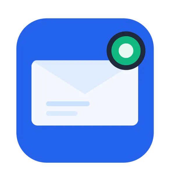 MailNudgeApp — Send. Remind. Close. のプロダクトバナー