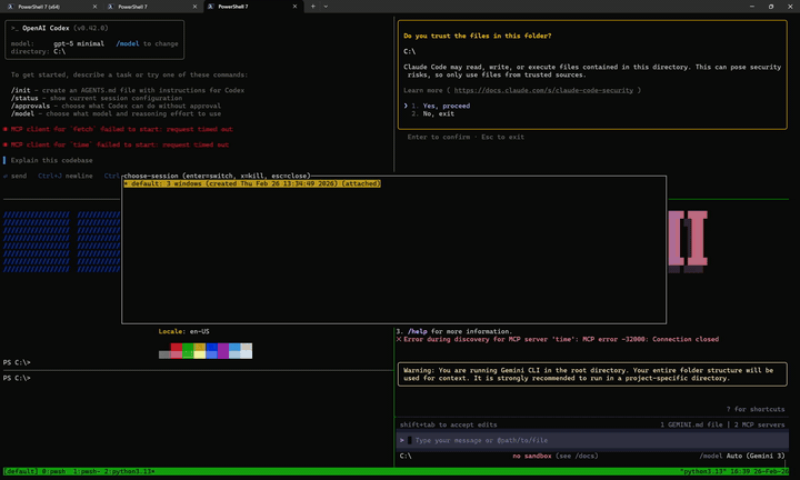 Tmux for Windows Powershell - PSMUX media 2