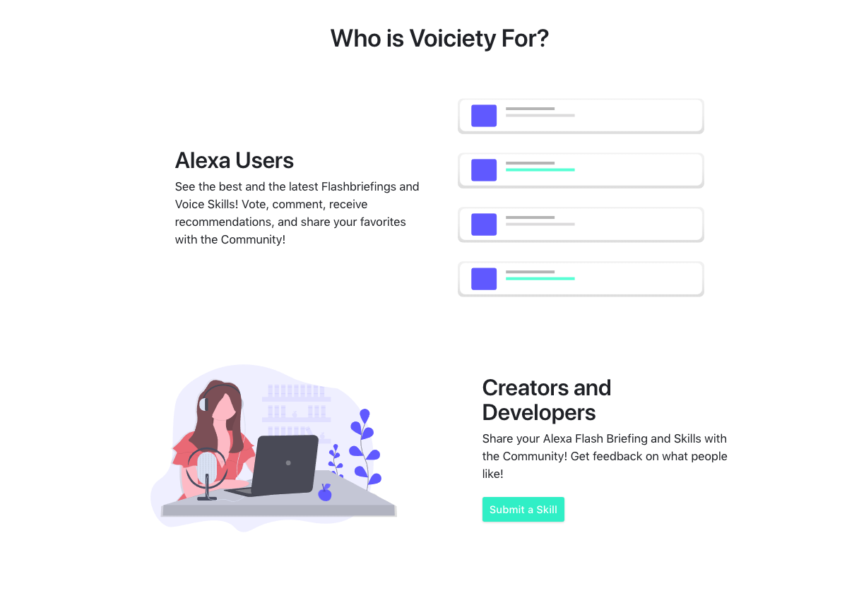 Voiciety Newsletter - Alexa Skills gallery image
