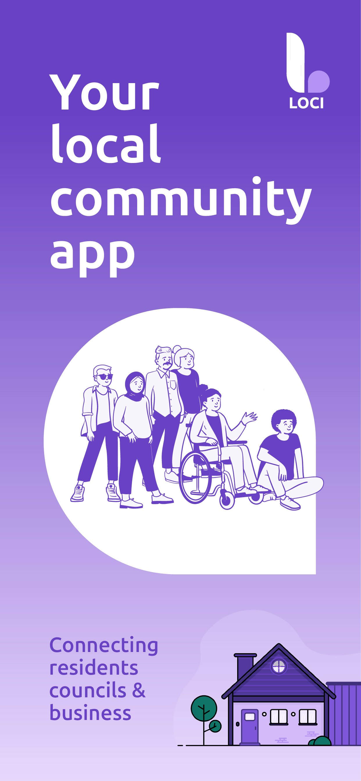 Loci: Your Local Community App - Main product screenshot demonstrating key features and user interface