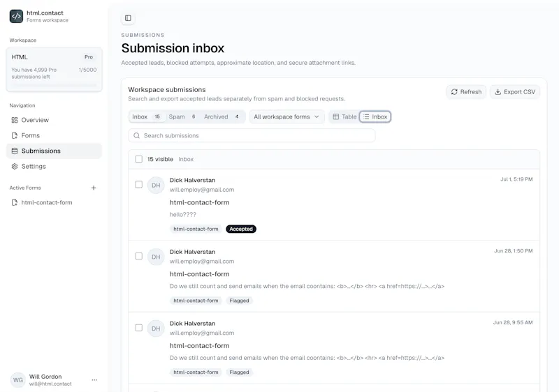 html.contact screenshot 4