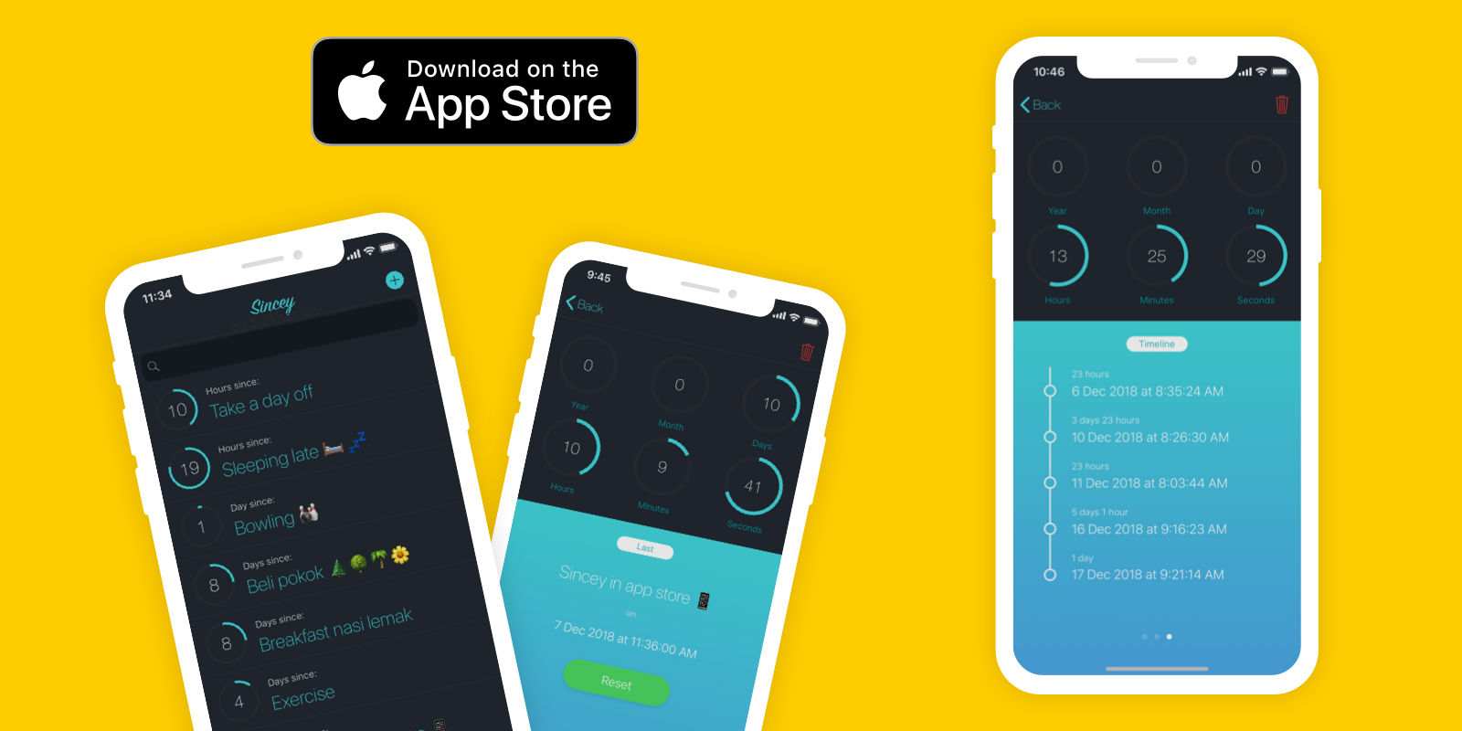 Sincey : Since Last Tracker gallery image