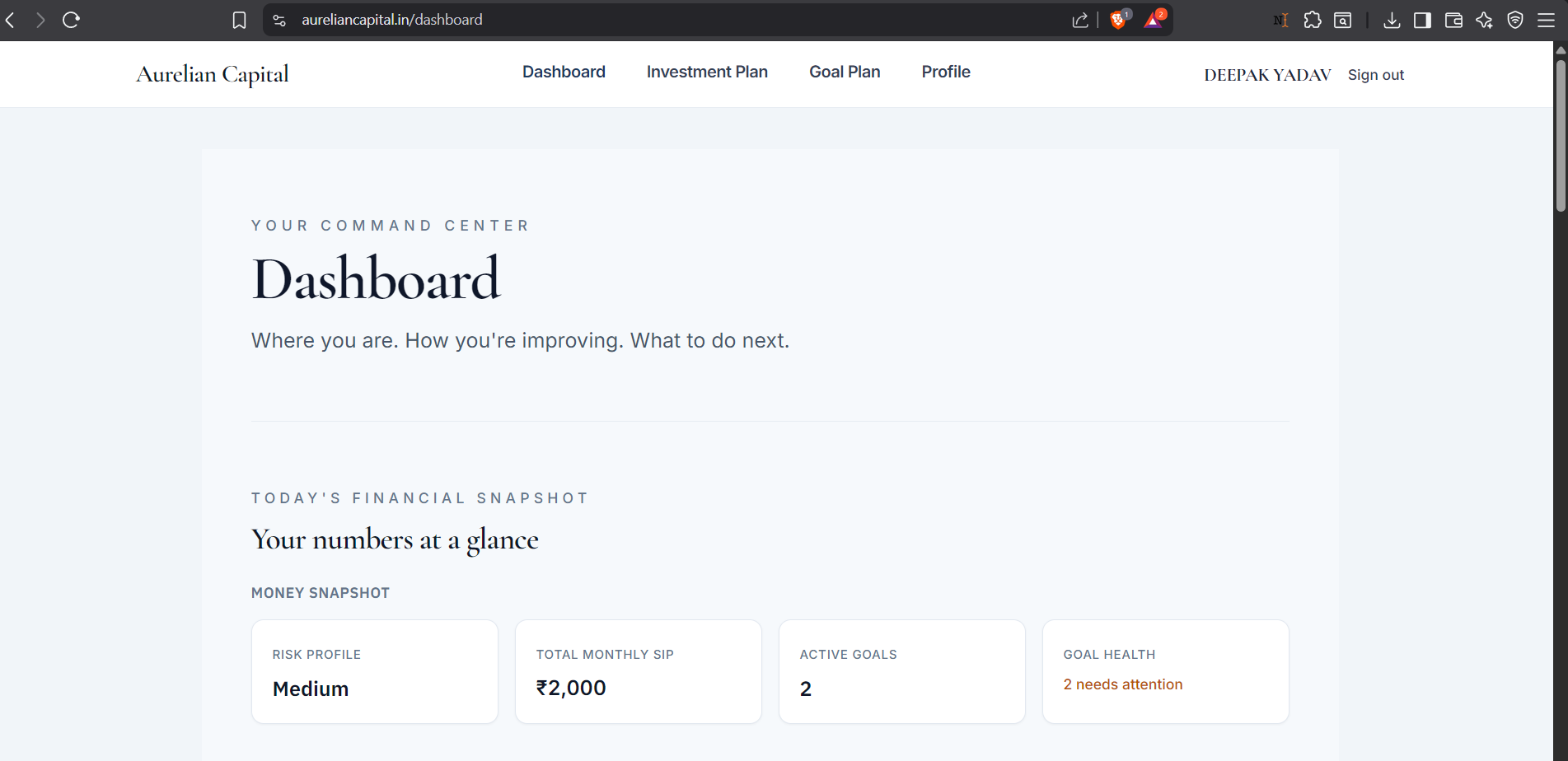 Aurelian Capital - Screenshot 3 showing product features and functionality