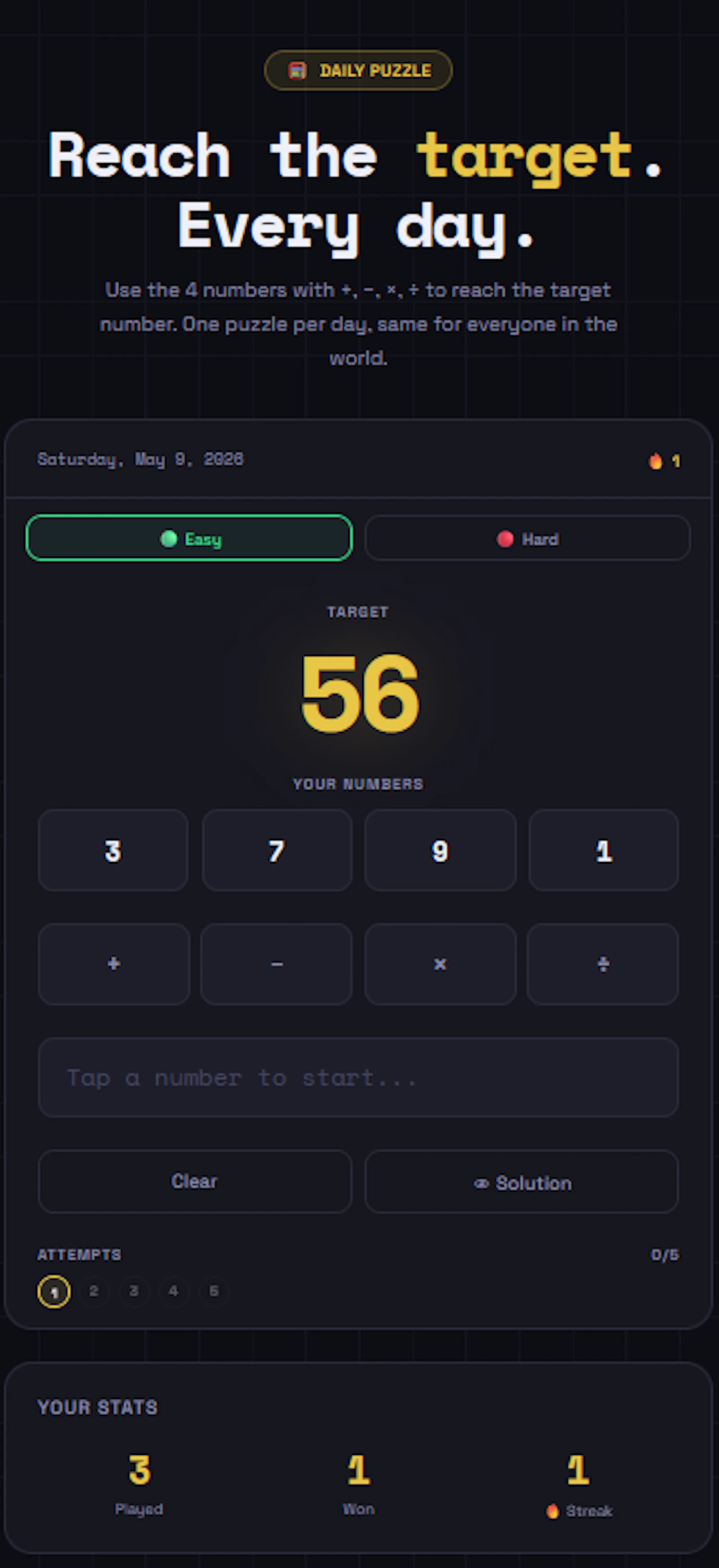 QuRealm — Daily math puzzle  screenshot 2
