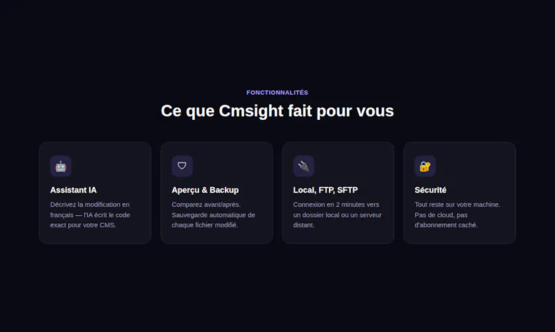 Cmsight — edit WordPress & more with AI screenshot 3