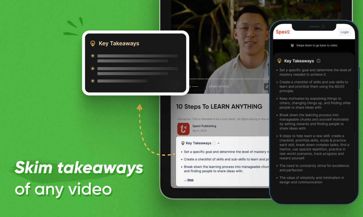 YouTube Summarizer โดย Spext - สรุปการค้นหาและบทอัตโนมัติสำหรับวิดีโอ YouTube ใด ๆ media 4