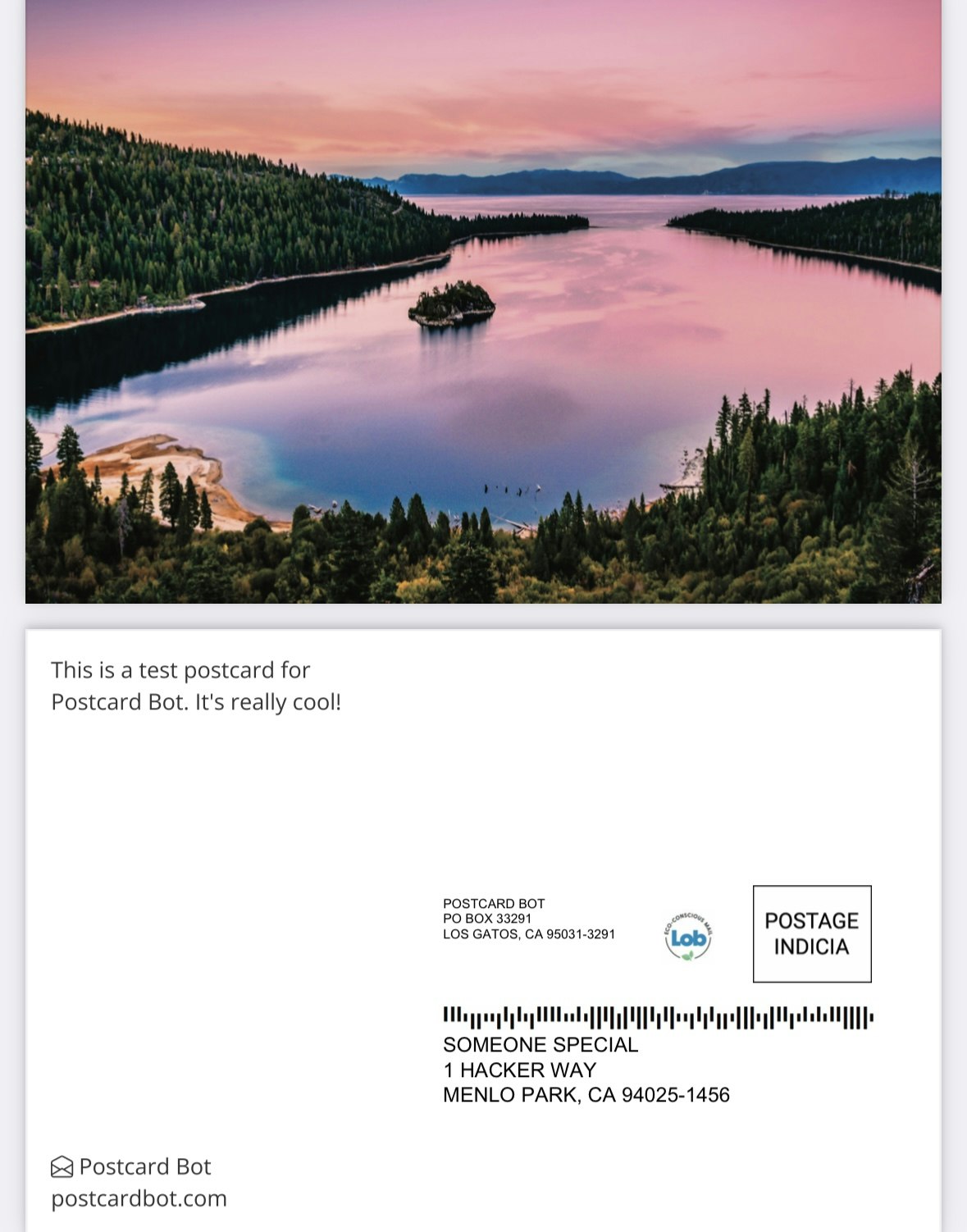 Postcard Bot