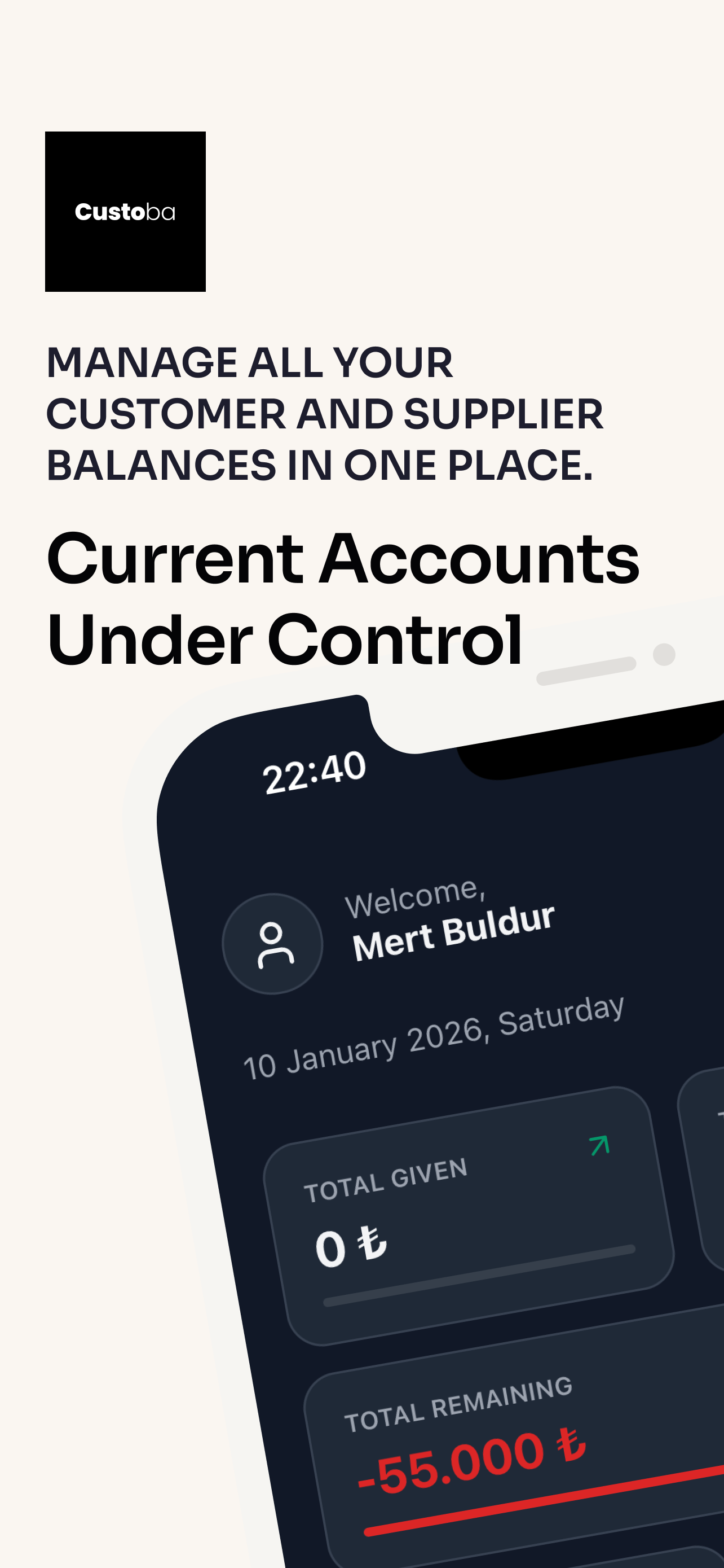 Custoba - Main product screenshot demonstrating key features and user interface