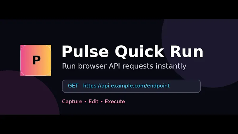 Pulse Request Runner screenshot 1 (video preview)