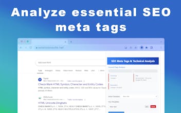 SEO Meta Tags & Technical Analysis gallery image