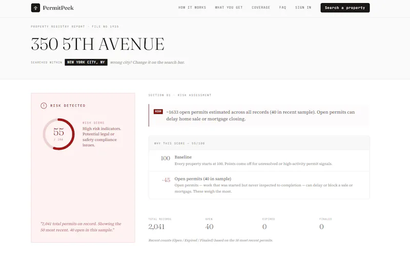 PermitPeek screenshot 2