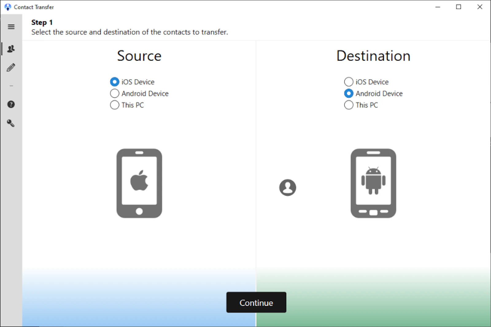 Contact Transfer screenshot 2