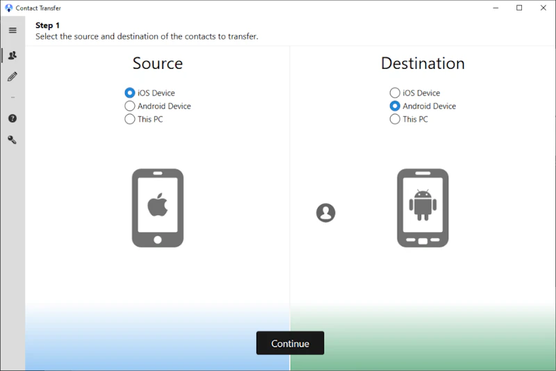 Contact Transfer screenshot 2