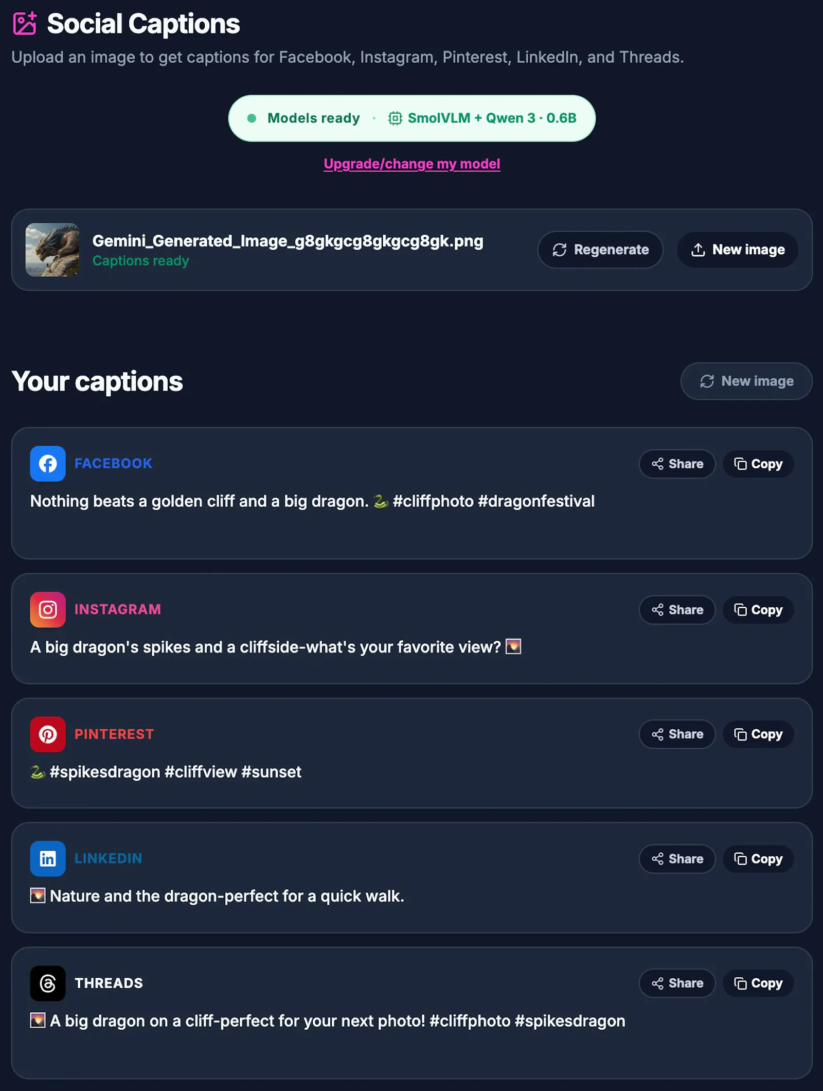 AI Social Captions screenshot 4