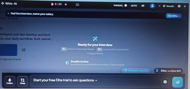 WhisAI - Real Time Interview Copilot gallery image