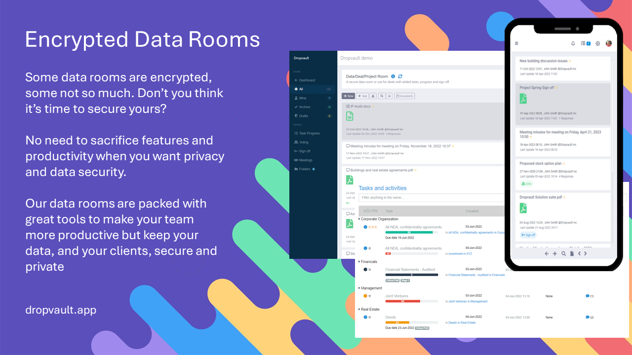 Encrypted Data Rooms media 1