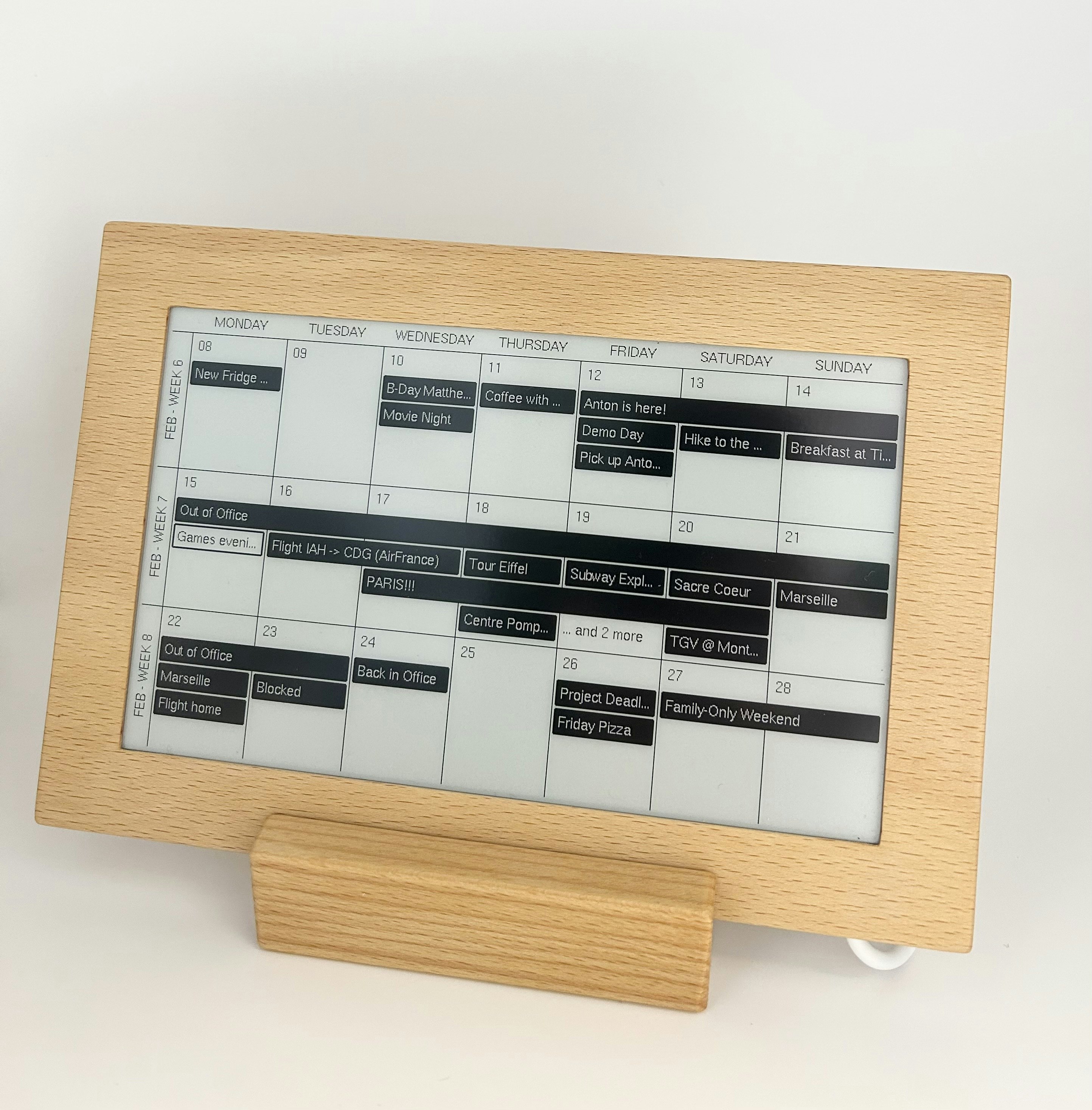 La pantalla inteligente de papel electrónico