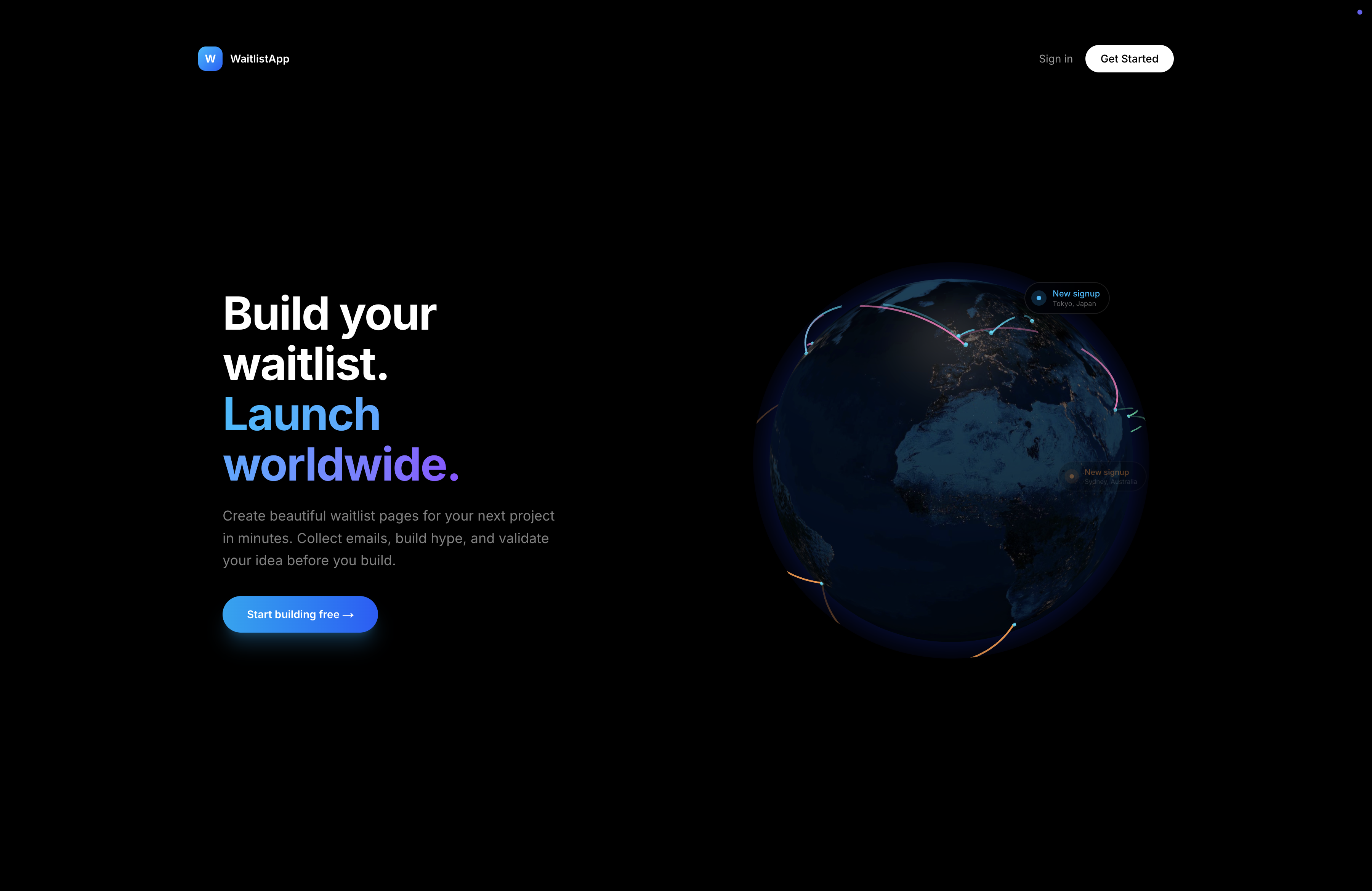 LaunchList - Main product screenshot demonstrating key features and user interface
