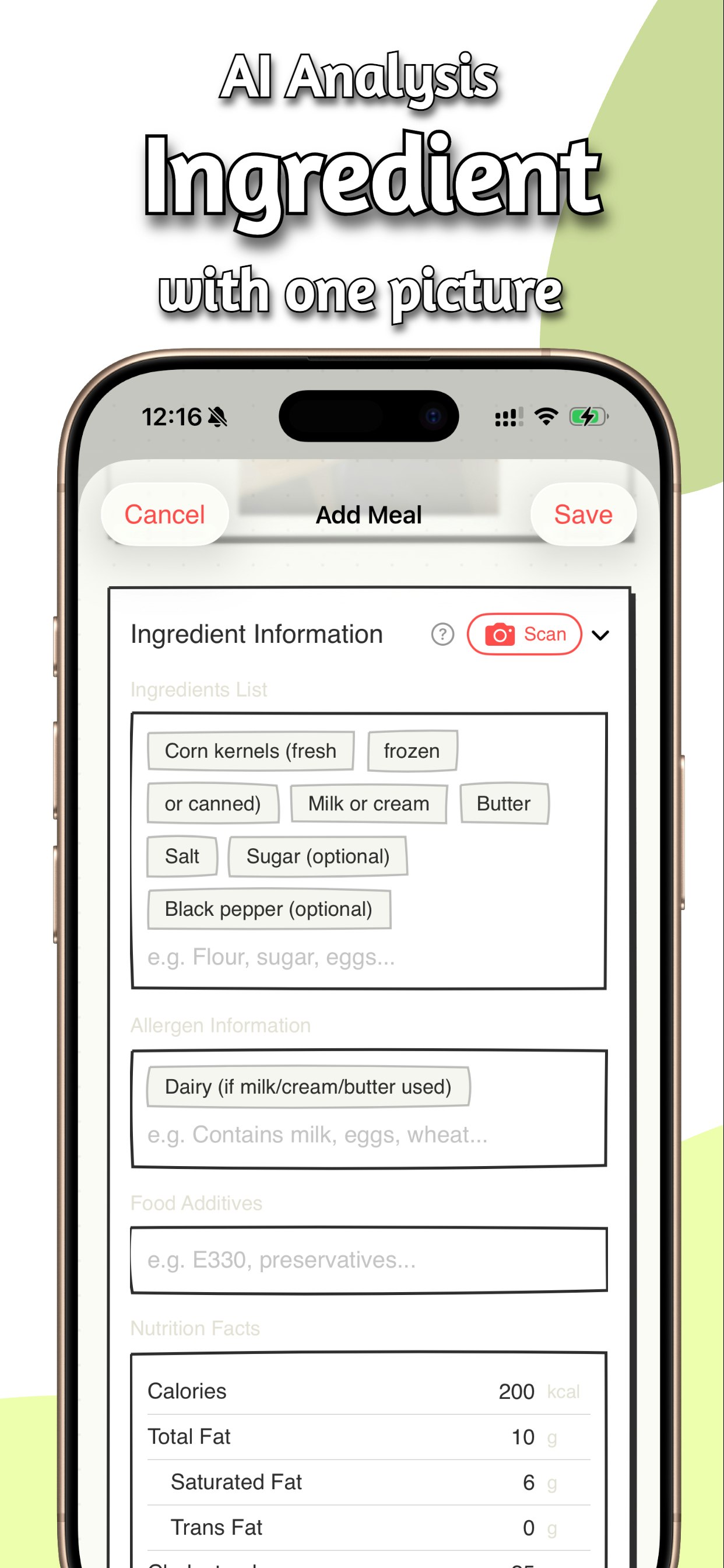 MenuMeld: AI Meal Journaling gallery image