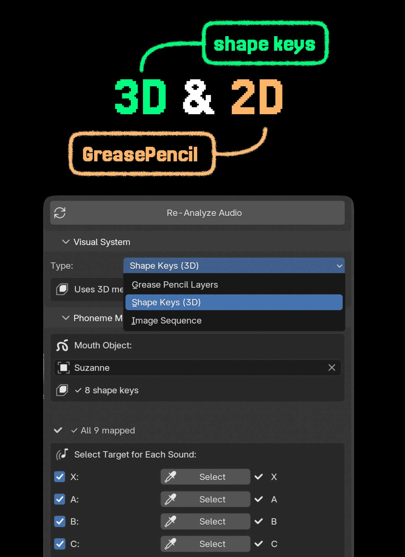 LipKit: Lip-Sync for Blender - Screenshot 3 preview