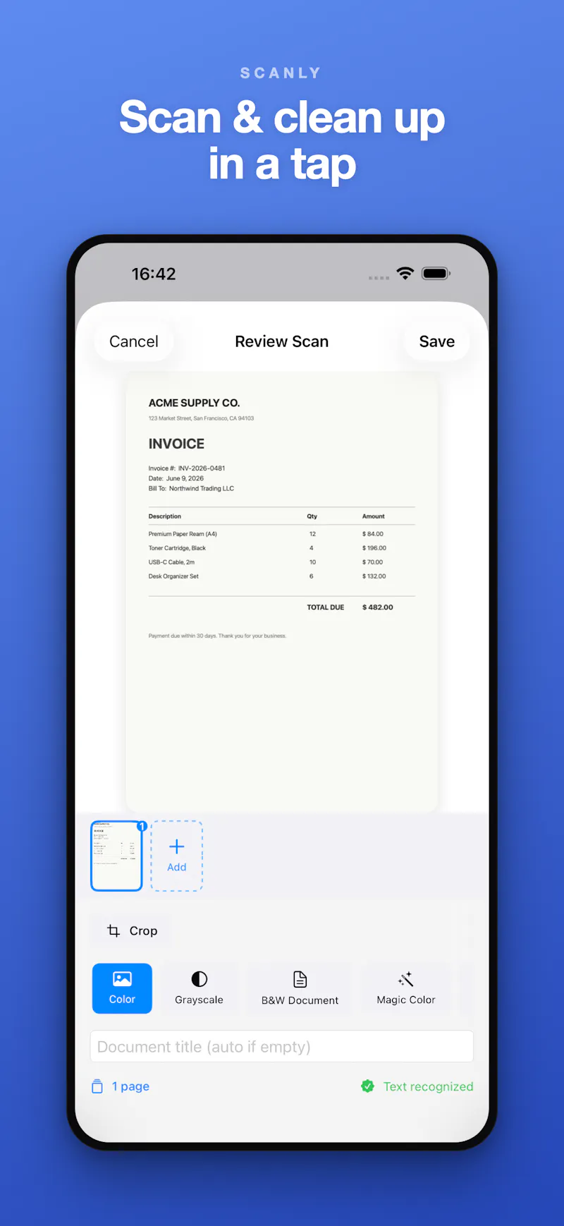 Scanly - Scanner & PDF screenshot 4