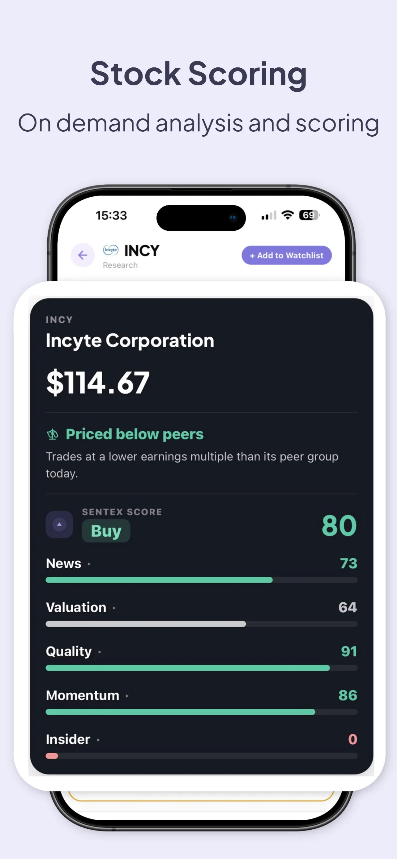 Sentex: Real-time AI Stock Intelligence gallery image
