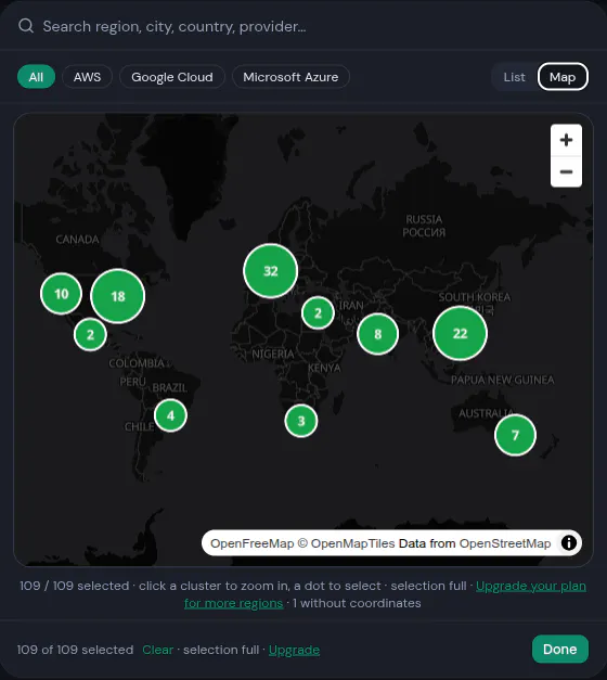 RegionCheck - Global Cloud Monitoring gallery image