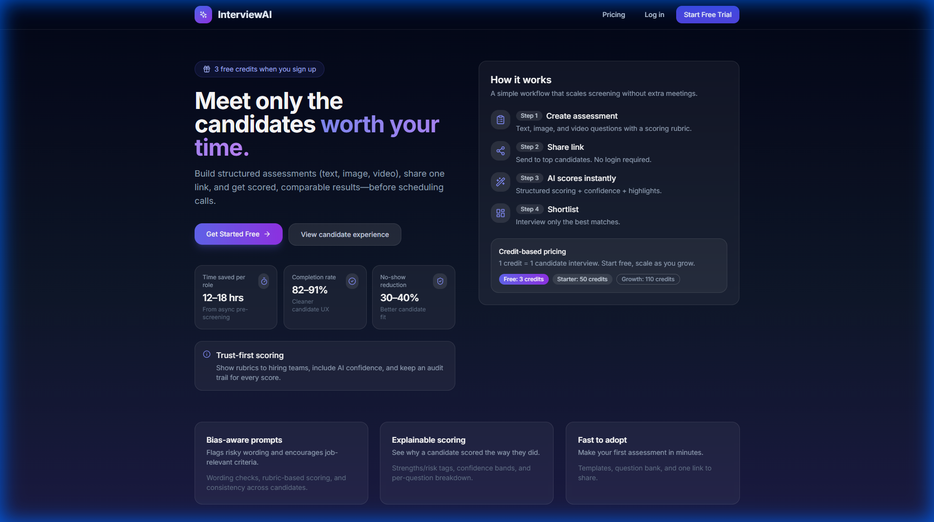 Interview AI 360 - Main product screenshot demonstrating key features and user interface
