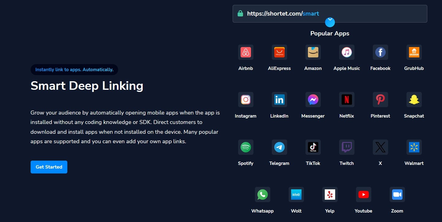 Shortet - Screenshot 2 showing product features and functionality