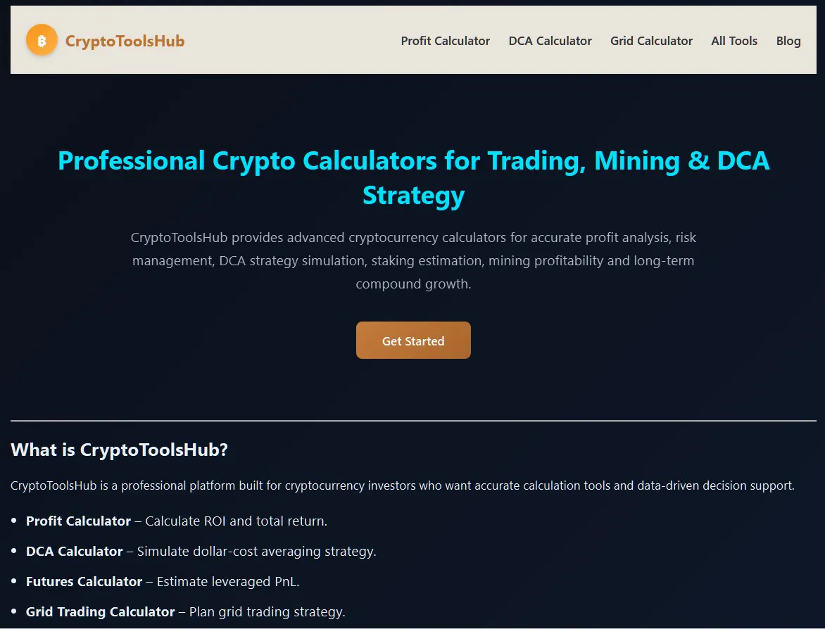 CryptoToolsHub 제품 배너