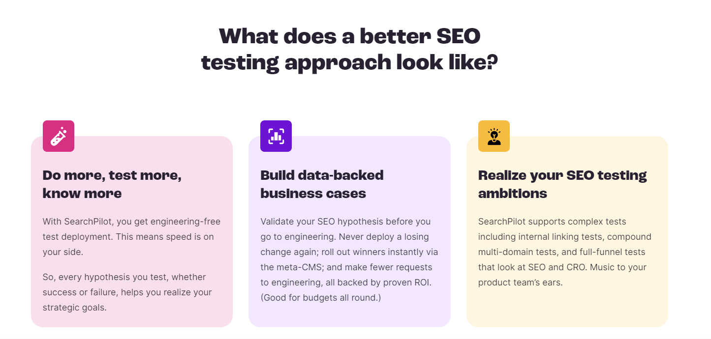 Searchpilot - Test SEO A/B eseguiti in modo diverso media 2