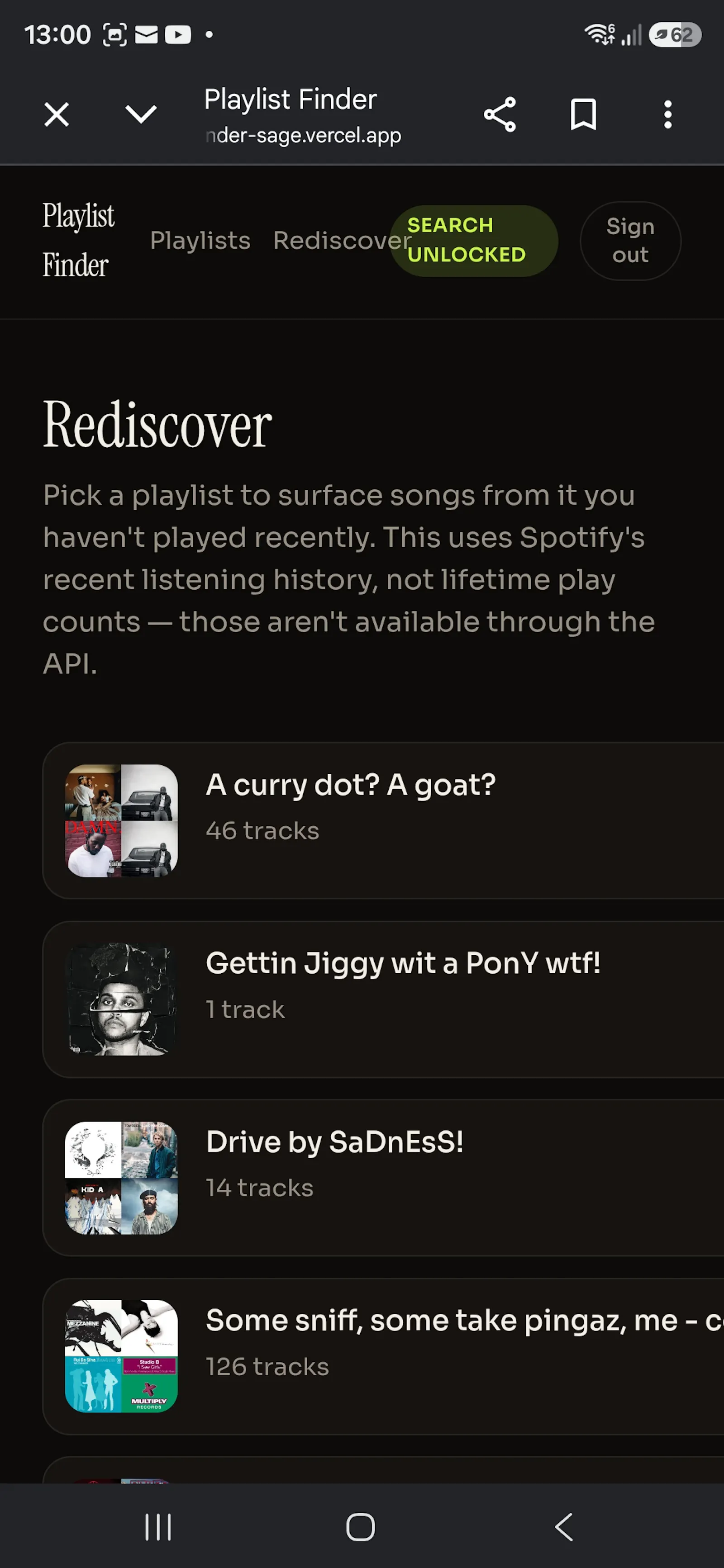 Playlist Finder screenshot 3