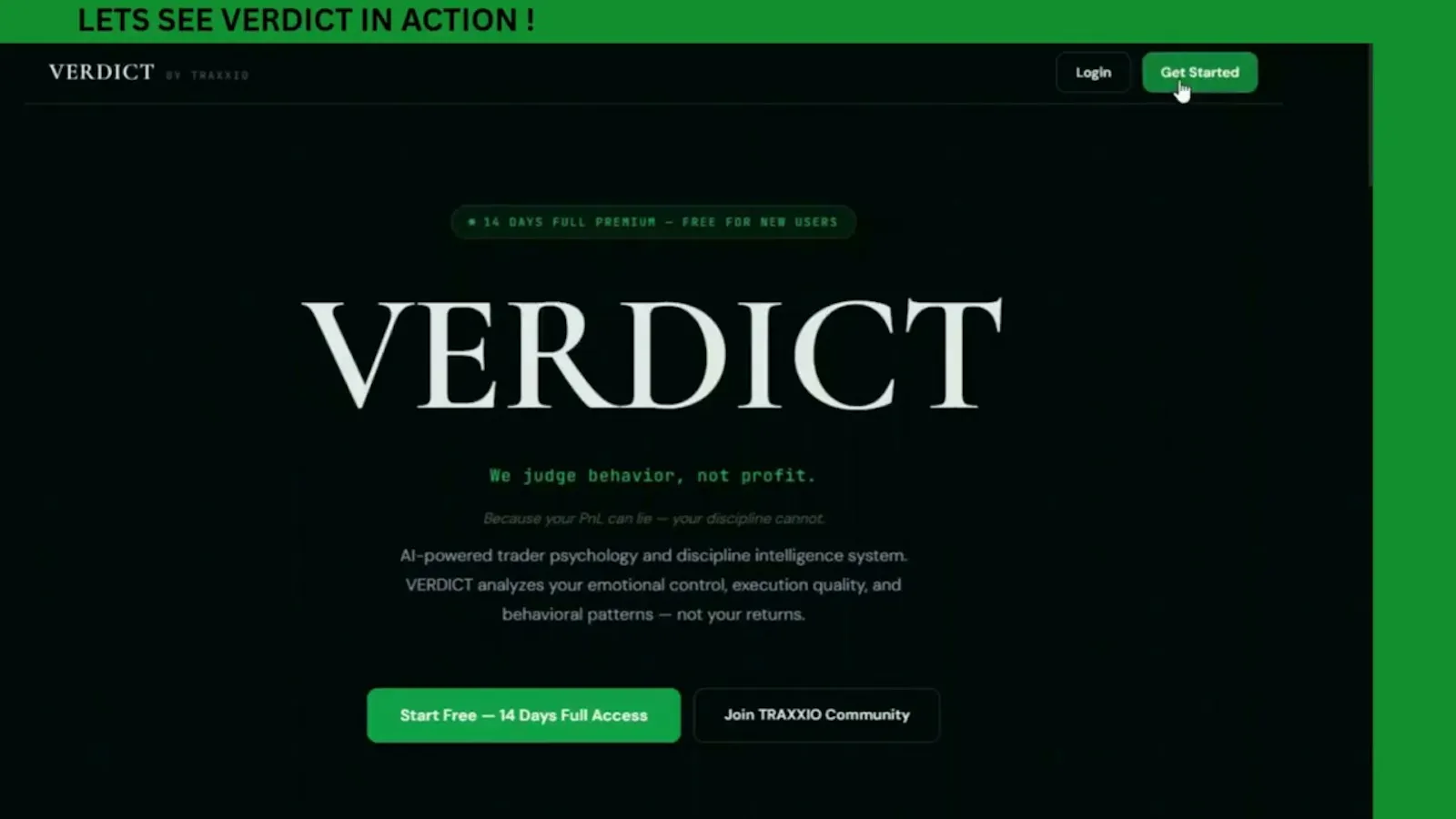 VERDICT — Founded by TRAXXIO screenshot 1 (video preview)