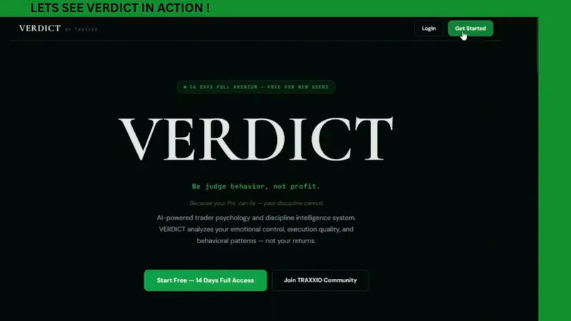 VERDICT — Founded by TRAXXIO screenshot 1 (video preview)