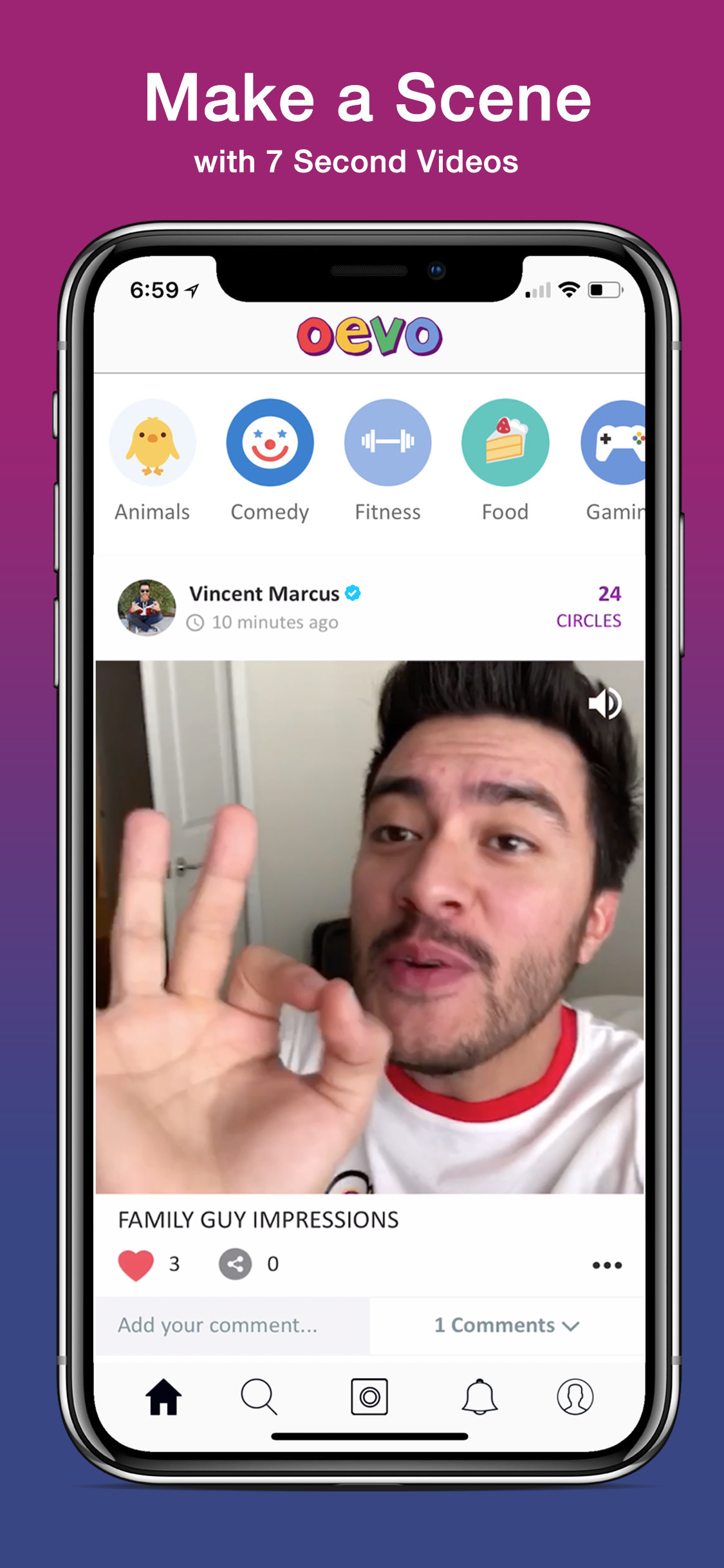 Oevo - 7 Second Video Competition App! gallery image