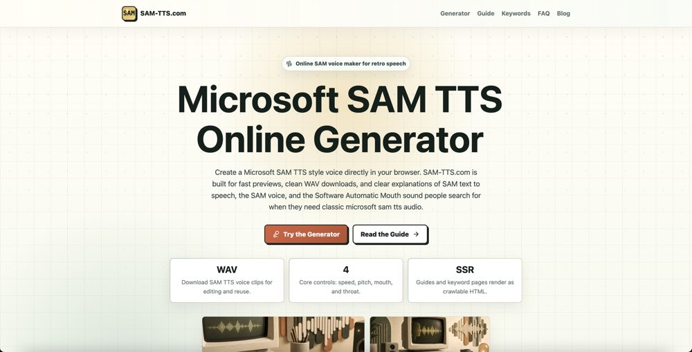 SAM TTS gallery image