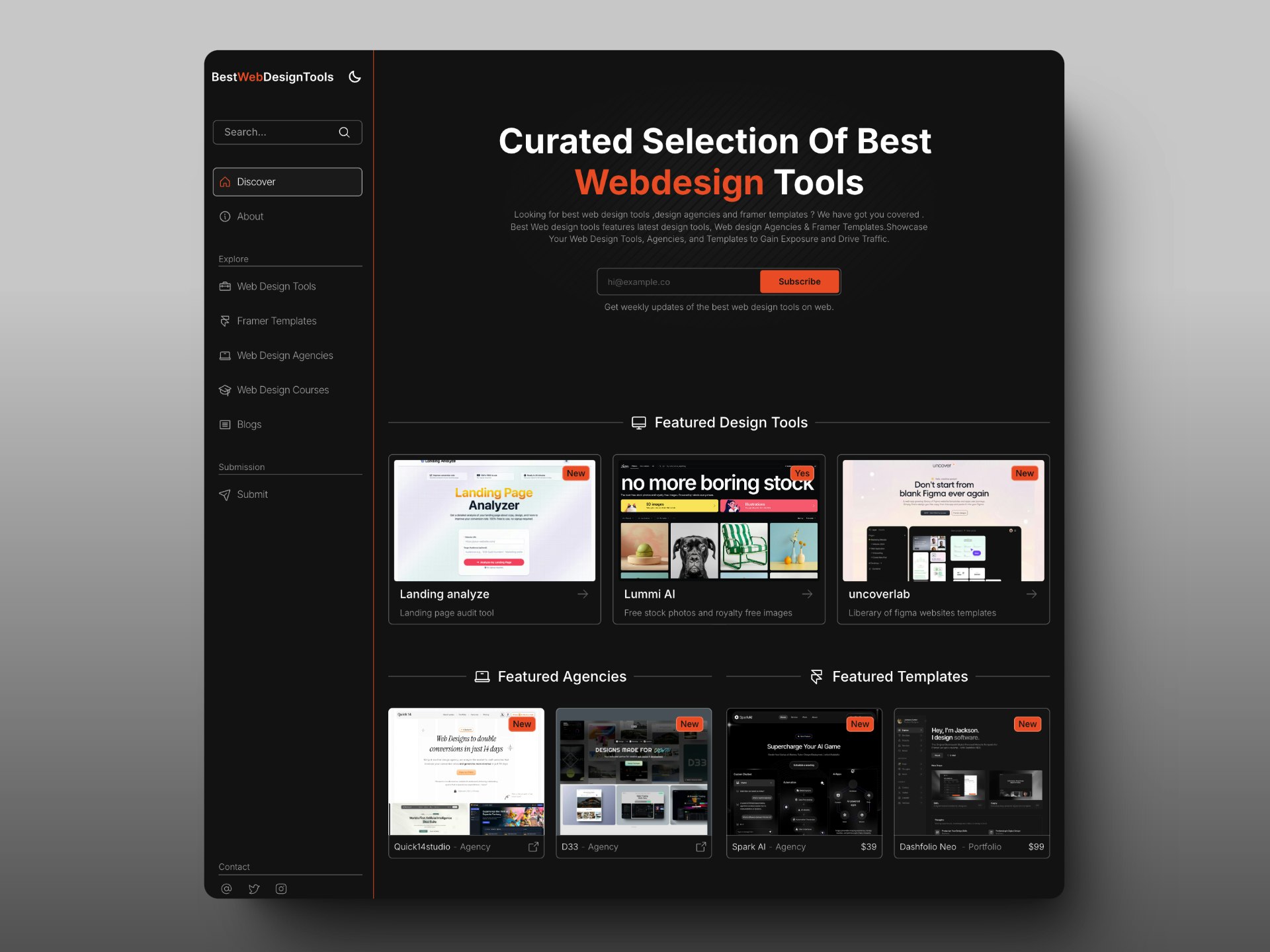BestWebDesignTools - Beste webontwerptools, agentschappen en landingspagina -sjablonen. media 2