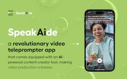 SpeakAide - video teleprompter media 1