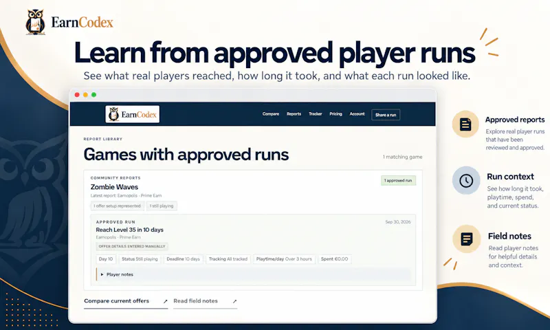 EarnCodex screenshot 2