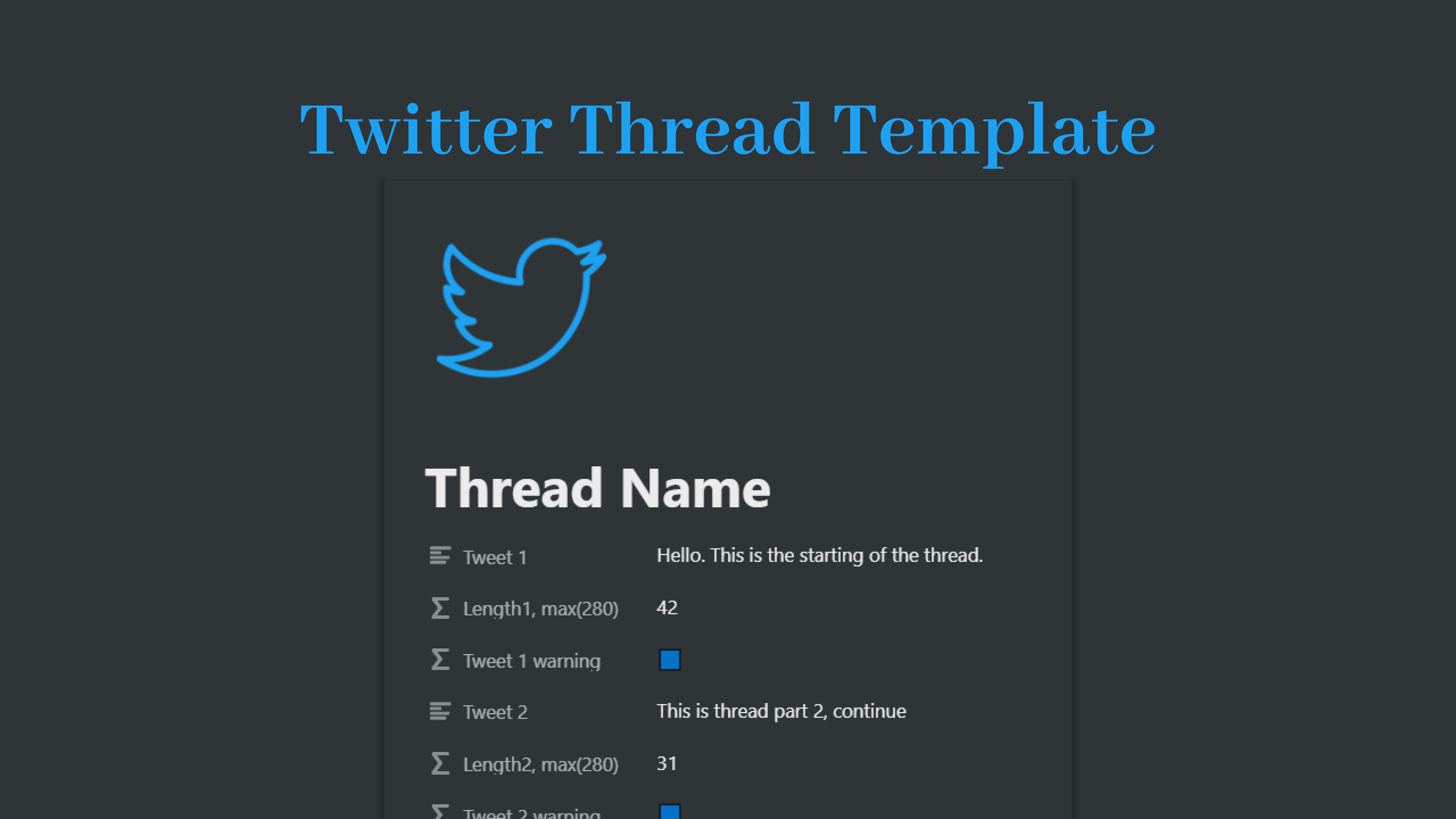 Twitter Thread Template gallery image