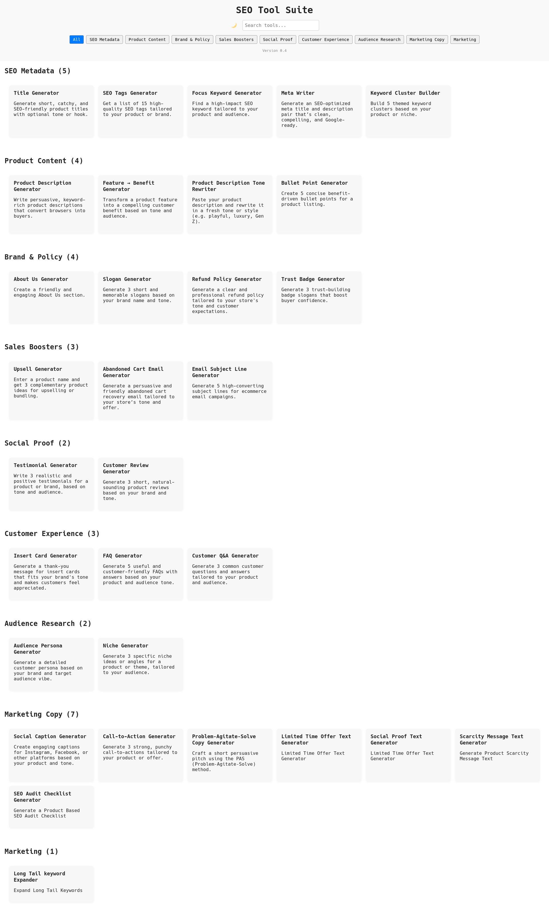 SEO Tool Suite gallery image