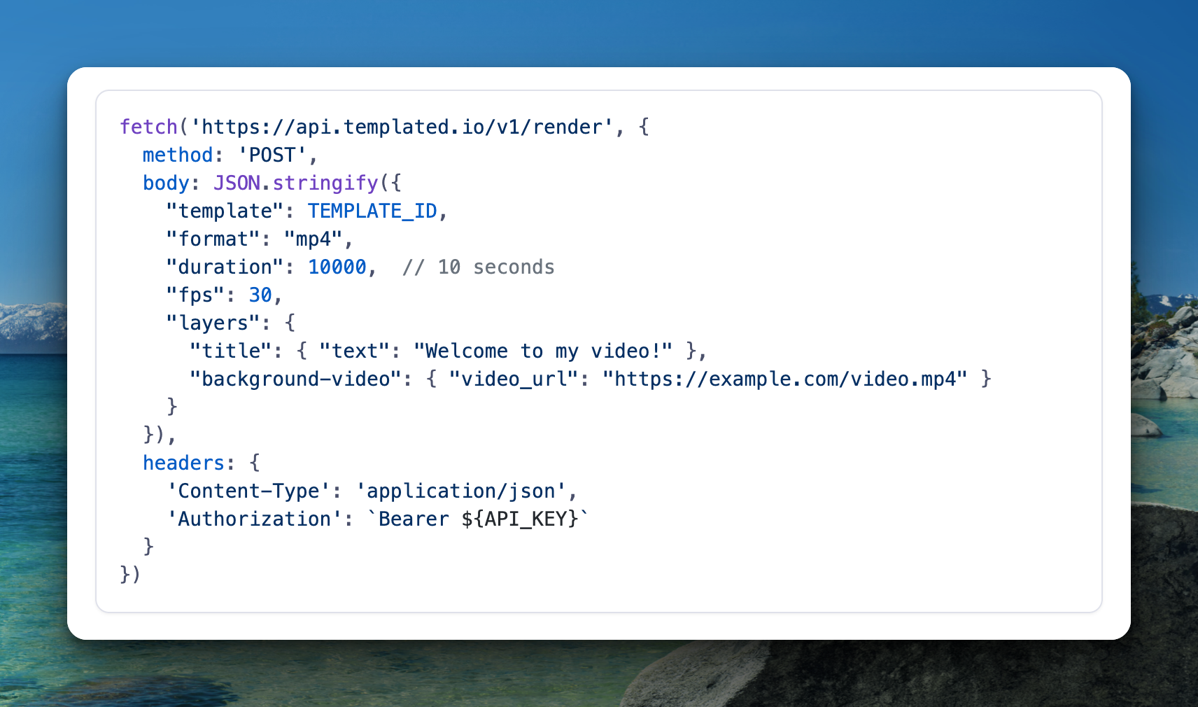 Templated - Main product screenshot demonstrating key features and user interface