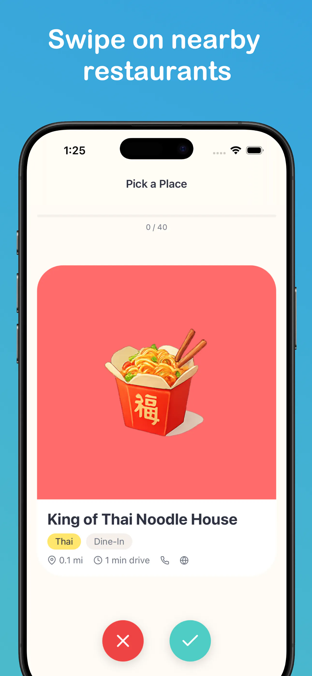 Where2Eat: Swipe  & Match gallery image